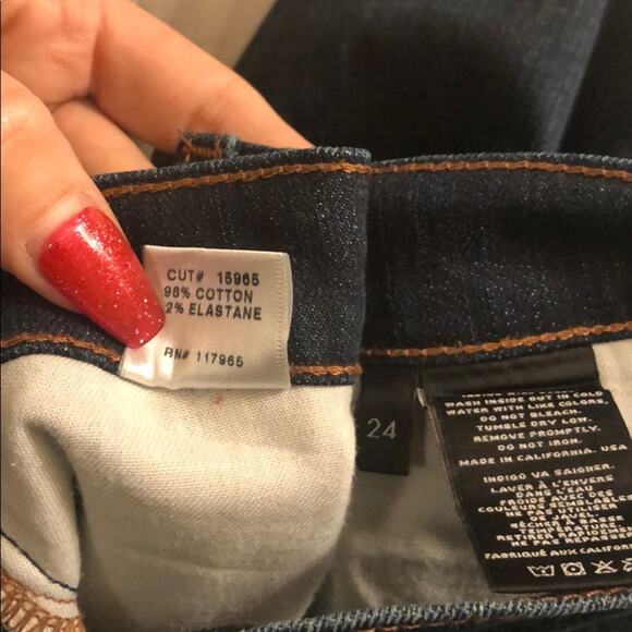 J Brand Skinny Leg League skinny jeans size 24 - Picture 8 of 8